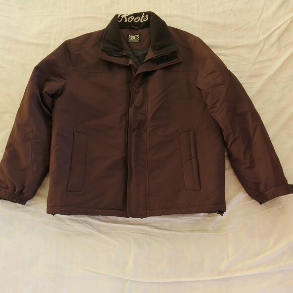 Roots Athletics Brown Winter Coat Jacket --> Missing Size Tag - Picture 1 of 6